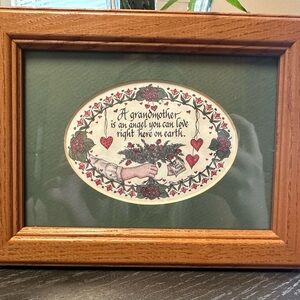 Creative Calligraphy vintage Grandmother sign